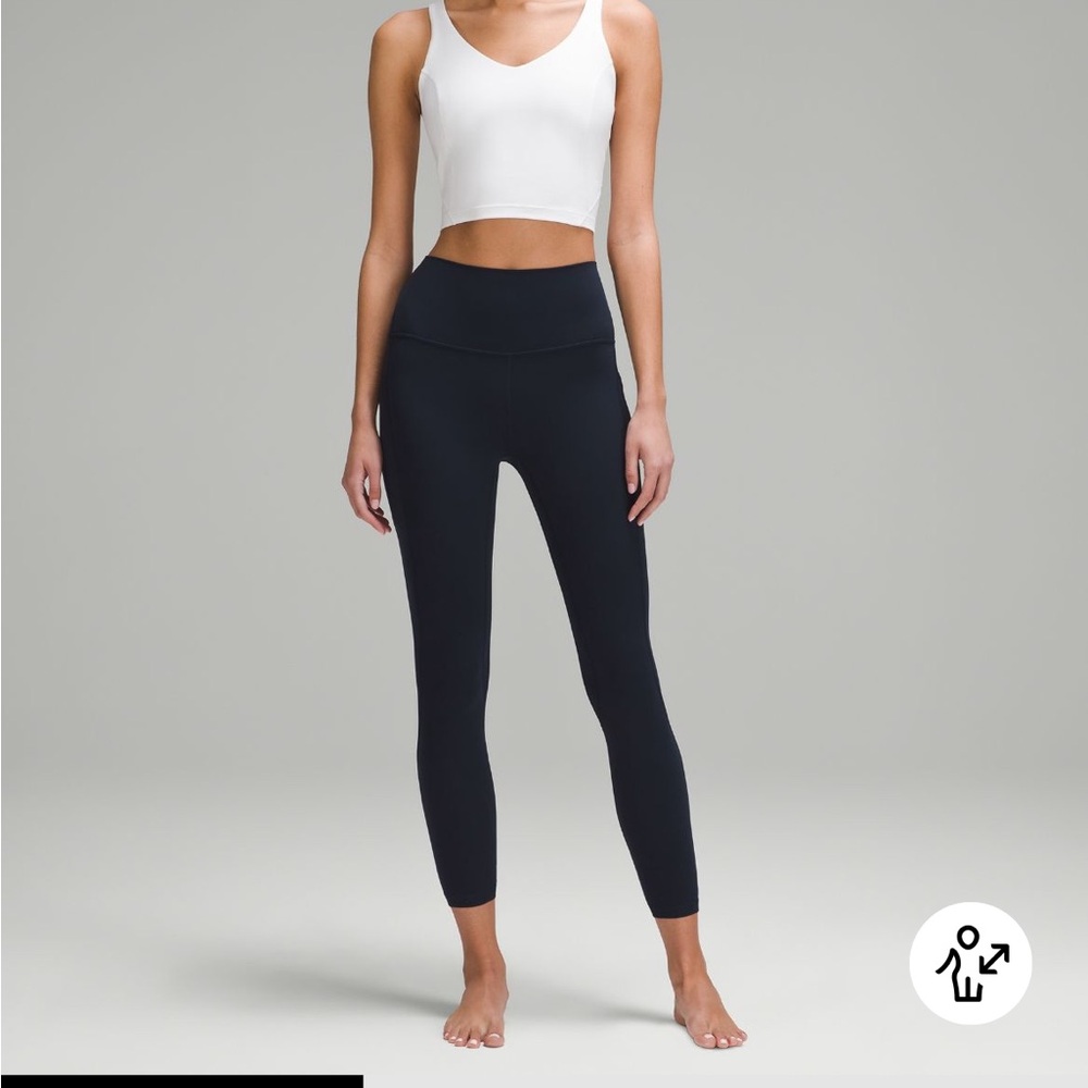 Lululemon navy blue 25” inseam leggings size 10